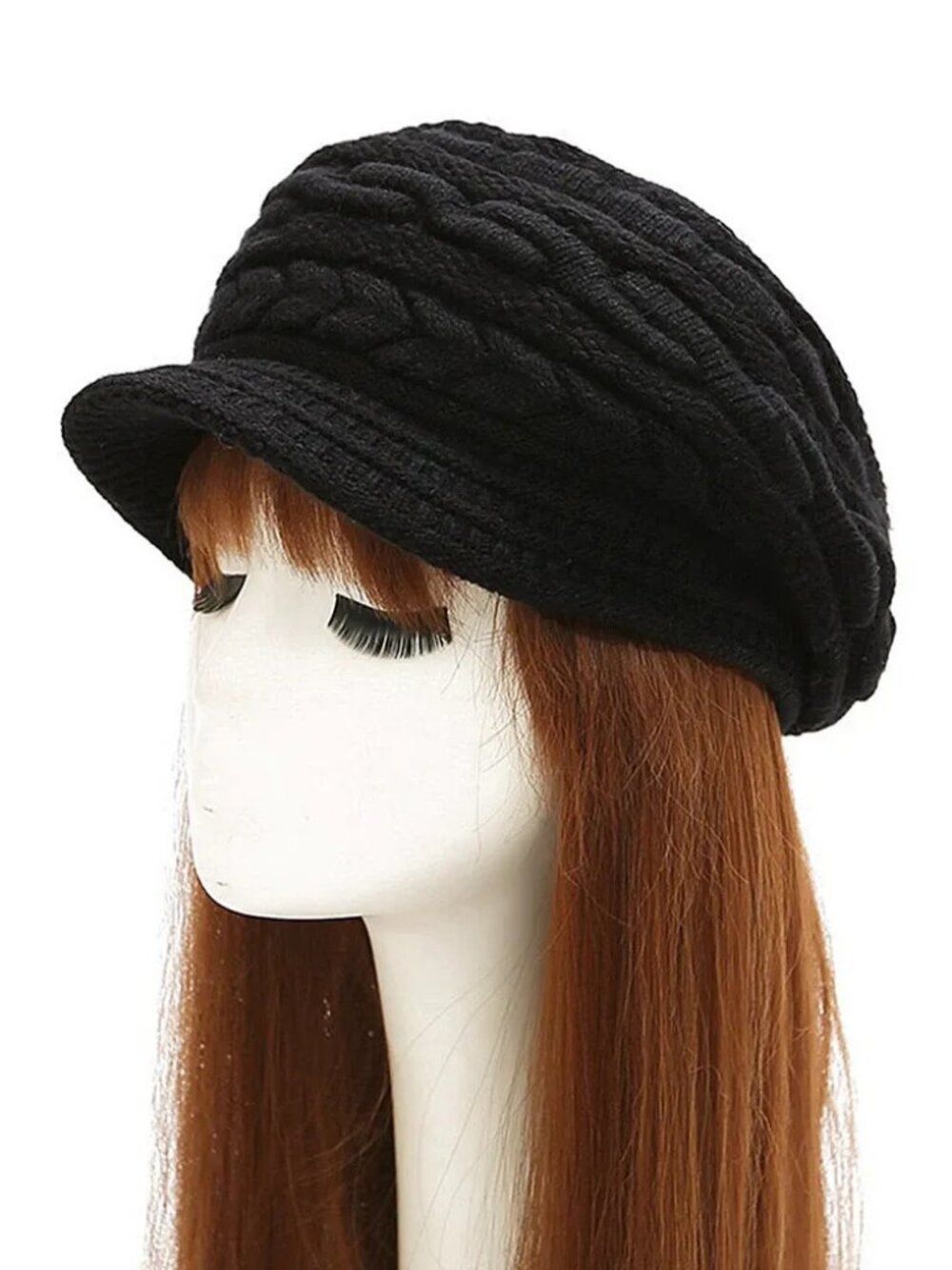 Magik Rabbit Wool Women Winter Baggy Beanie Knit Crochet Hat Girl Slouch Ski Cap
